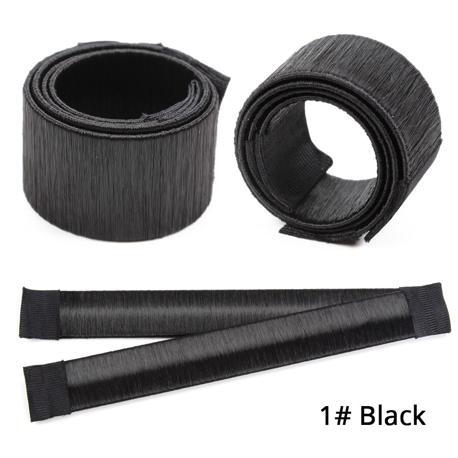 S/M/L Donut Hair Bun Maker Hair Styling Tools Hair Sponge White/Brown/Black Colors Best Hairstyle Accessories: 1
