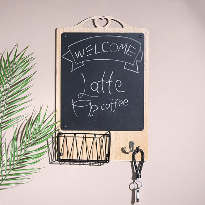 1 stk kaffemeny teskilt wi-fi bar ølkunstplakater kaffekafé veggtavle med holder 47.3*30cm