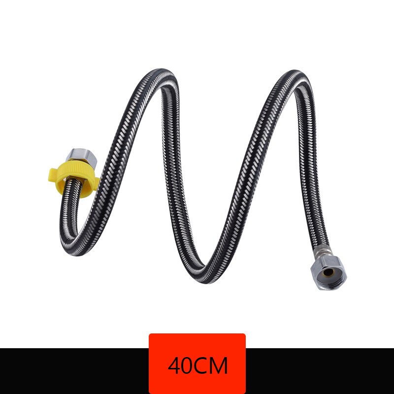 SUS304 Stainless Steel Plumbing Hose G 1/2 Faucet Water Supply Connecting Lines WC Toilet Braided Hoses Water Heater Connector: 40CM