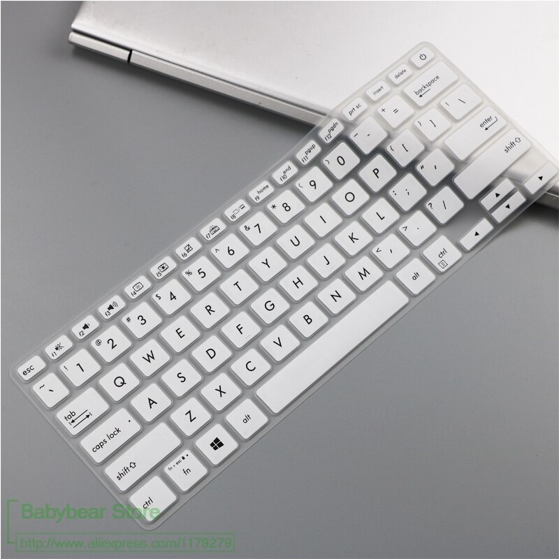 För asus vivobook  s13 s330un s330ua s330u s330 330 adol s tangentbordsskydd 13 13.3 tums silikon laptop tangentbord skyddande: Vit