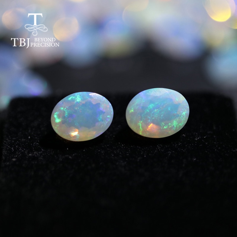 Natuurlijke Ethiopische Kleurrijke Cut Opal Oval 7*9 Mm Ongeveer 1.35ct Top Natuurlijke Precious Losse Edelstenen Diy Sieraden