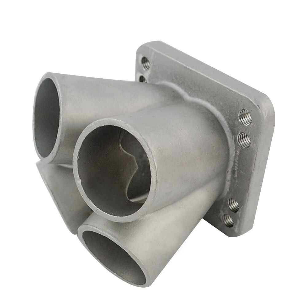 Coletor t3 t4 da fusão do coletor do encabeçamento do turbocompressor do aço inoxidável 4-1 do molde com flange t3 PQY-THM01-4