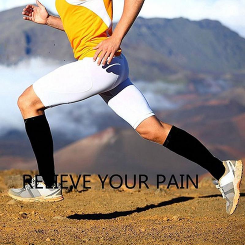 Unisex Knee High Graduated Compression Socks Varicose veins nylon pressure Leg Relief Pain socks For women man