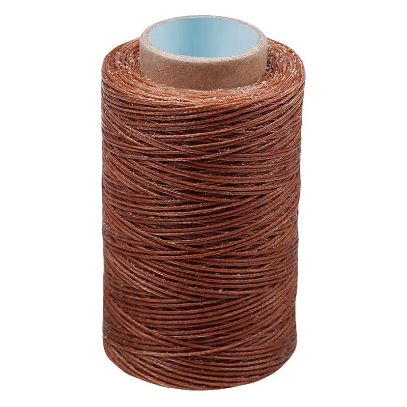 KAOBUY 284Yards Leather Sewing Waxed Thread-Practical Long Stitching Thread For Leather Craft DIY,Shoe Repairing (Dark Khaki)
