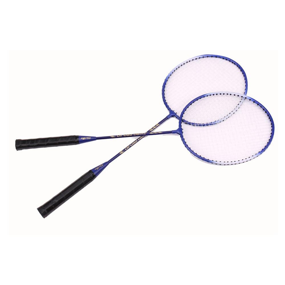 Badminton Racket Stringing Racket Offensive Single Racket Racket 2PC Badminton Badminton Racket Bag Set: Blue