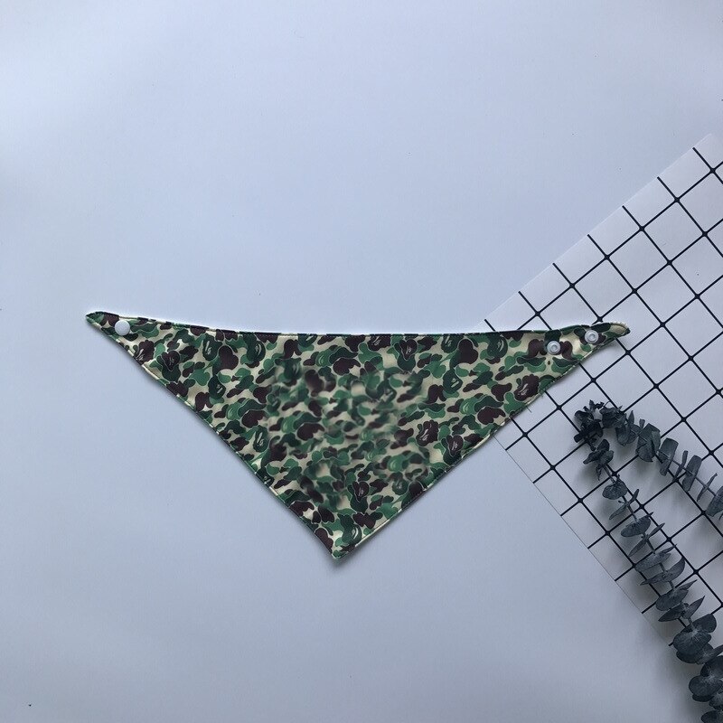 Babero para perros pequeños, Bandanas bonitas para perros pequeños, accesorios de bufanda para perros, A2012: Camouflage Heart / L