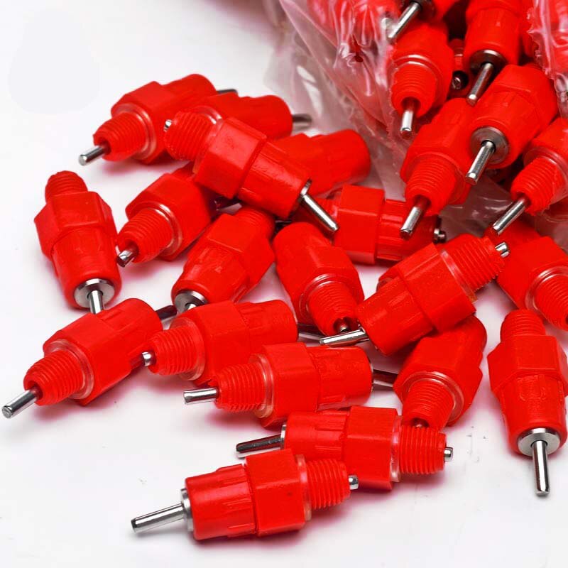 20 Pcs Automatische Kip Drinker Drinknippels voor Kippen Boerderij Accessoires Levert Kip Waterer Kip Kuiken Water Tepel