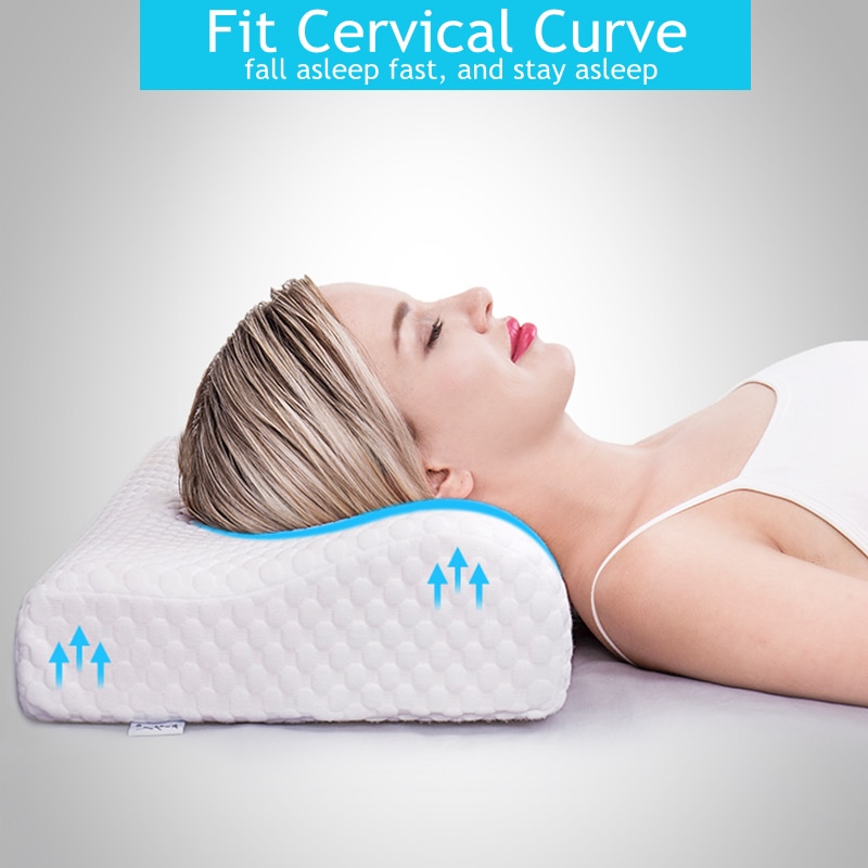 Memory foam sängkläder kudde cervikala kuddar för att sova lindra nacksmärtor med tvättbart överdrag säng liggunderlag för vuxna &amp; barn