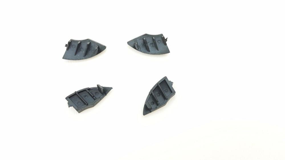 Bil udskiftning passer til fiat 500 radio cd knapper knapper sort trim form cover fjernelse 4 stk + bil tilbehør klistermærker