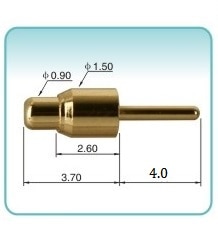 10 stks 1.5x7.7mm Lente geladen Pogo Pin connector Enkele Pin Verticale Door Gat PCB Rating 1.0 Een 12VDC 1.5mm Diameter