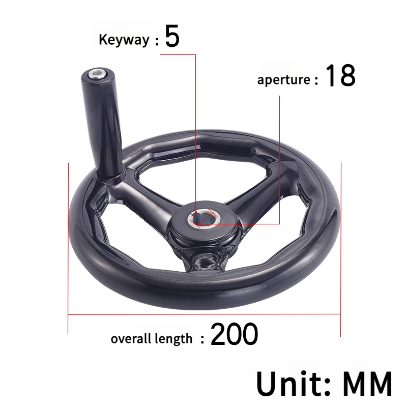 Accesorios para rectificadora, volante de madera de goma giratorio redondo con ranura 4/5, mango de máquina herramienta 100/160/200/250mm: Morado