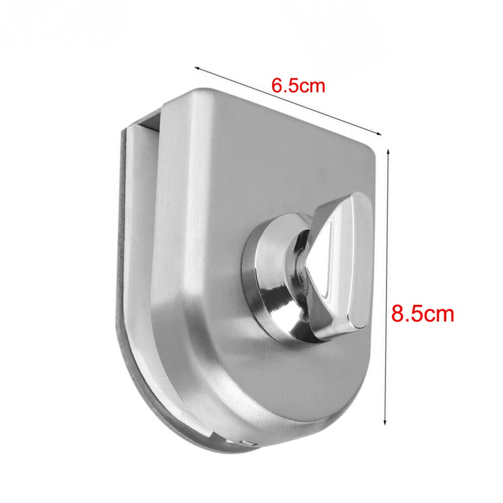 LUCKING TÜR 10 ~ 12mm Edelstahl Glas Türschloss verriegeln Drehknopf Öffnen/Schließen Edelstahl Glas verriegeln Heimat Hotel