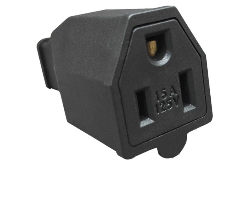 US American 3 Pins Industrial AC Electrical Power Rewireable Plug Male Wire Socket Outlet Adapter Extension Cord Connector 15A: WHITE