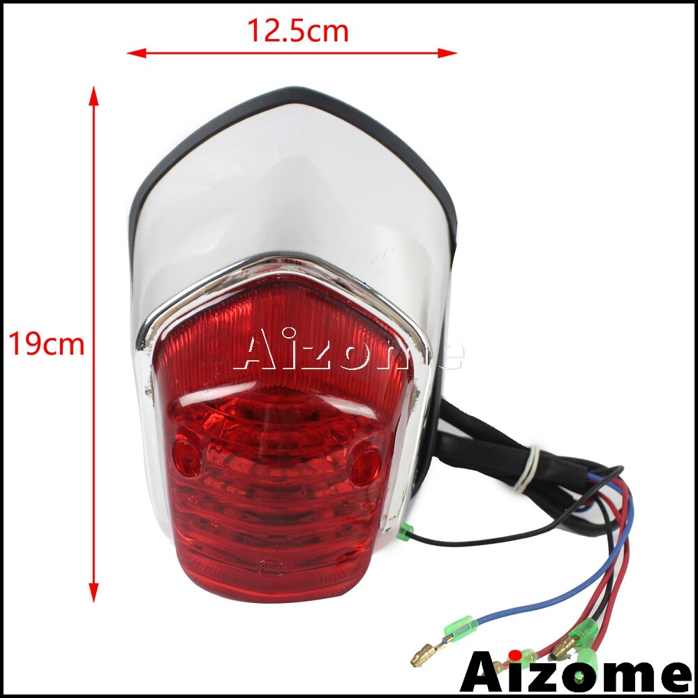 Universele Motorfiets Achterlicht Voor Harley Yamaha Suzuki Honda Shadow Sabre 1100 VT1100C2 VT400 VT750 Achterlicht Brake Stop Light