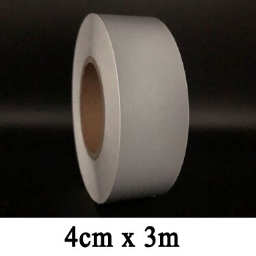 Reflective Tape Highly Visible Band Polyester Chemical Fiber DIY Self-Adhesive: 4cmx3m