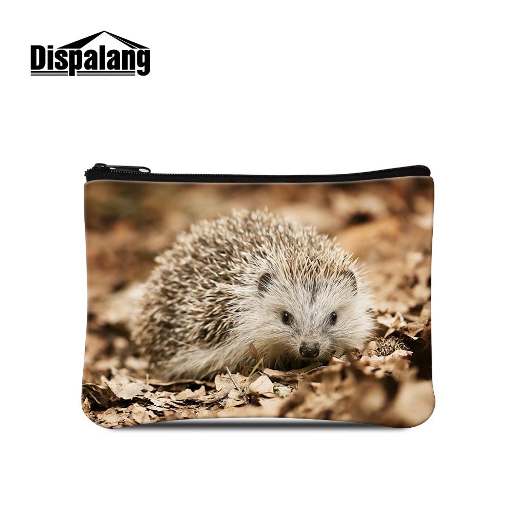 Dispalang Piuttosto Riccio Animale Logo su Del Raccoglitore Mini borsa di Trucco Del Sacchetto Bambini Cambiamento della Tela di canapa Della Borsa Della Moneta per Le Donne Portatile Sacchetto Dei Soldi: Cielo Blu