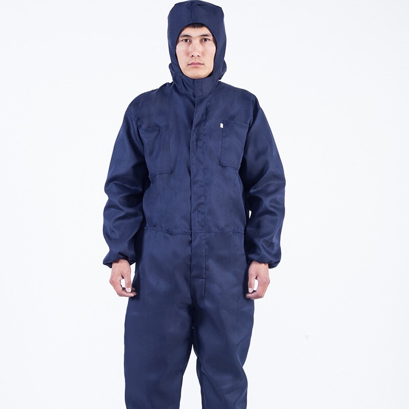 Arbeit Kleidung Overalls Mit Kappe Langarm Werkstatt Staubdicht Tragen Beständig Elektrische Schweißen Arbeit Schutzhülle Arbeiter Kleidung: Navy / 4XL