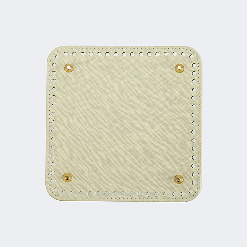 3 stks/set 17 cm Ronde Bodem Voor Gebreide Tas PU Lederen Tas Basis Handgemaakte Bodem Met Gaten Diy Gehaakte Tas bodem Accessoires: Roze