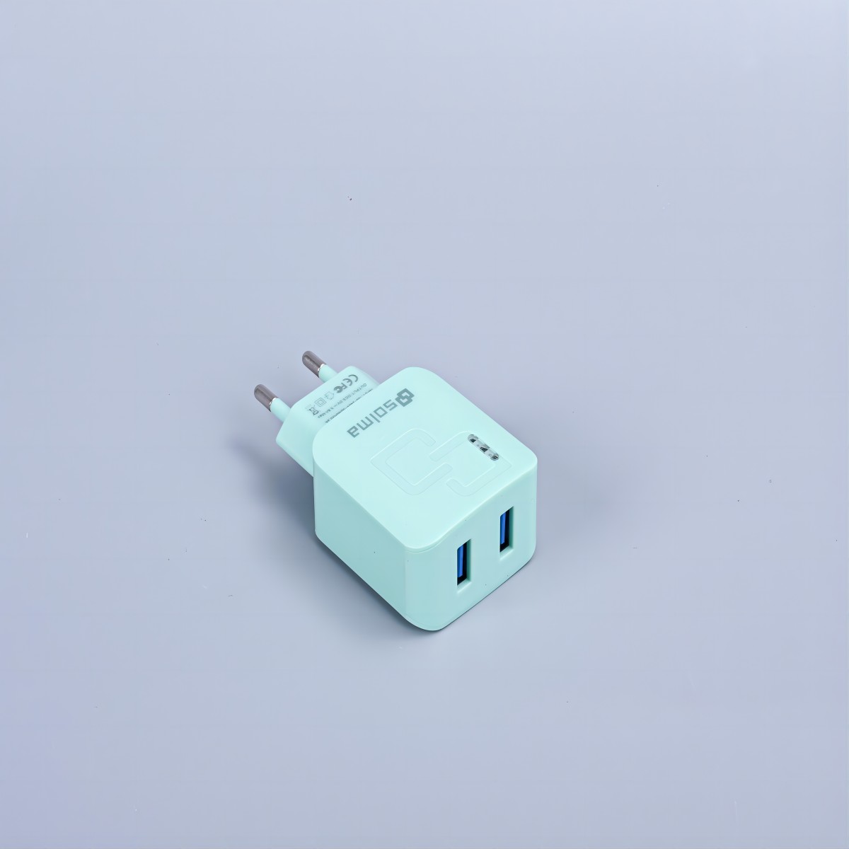 Adapter für Handy-Reiseladegerät, Lade-Indikator, Reise-Multi-intelligenter Kopf, leuchtender Port, Batterieladegerät