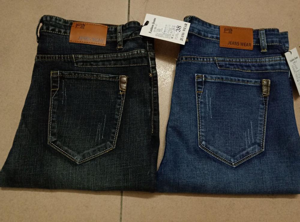 Mens Black/ Blue Jeans Men Casual Slim Stretch Jeans Classic Denim Pants Trousers Plus Size 28-40