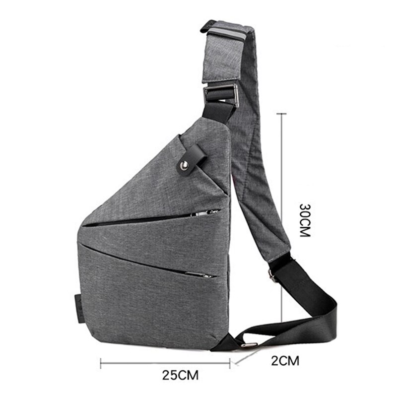 Männer Brust Tasche Telefon Tasche Bote Sport Multi-funktion Schulter Handtasche Persönliche Schulter Anti-diebstahl Tasche