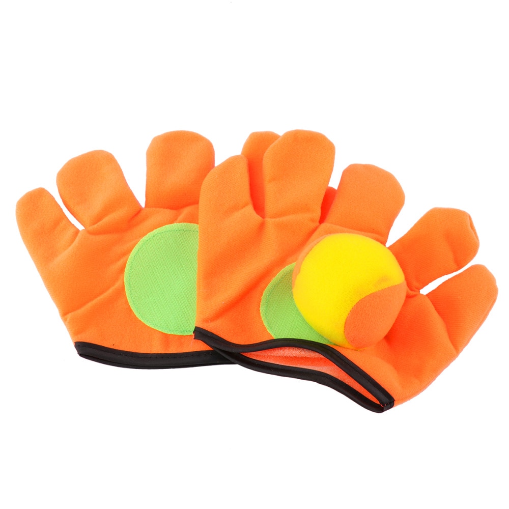 1PC draussen Sport Spielzeug freundlicher Haken und Schleife Ball Plüsch Fangen Handschuh einstellen für freundlicher (Größe L Handschuh)