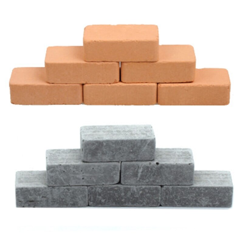100 Stuks 1/16 Miniatuur Simulatie Baksteen Diy Zand Tafel Diorama Landschap Landschap 54DF