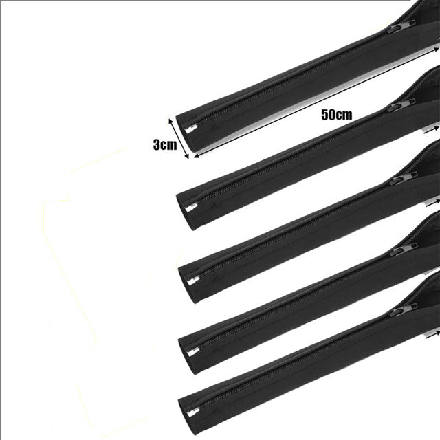 5/1 Uds funda de Cable con cremallera Cable Flexible gestión de cables Protector de cables PC organizador de cables de ordenador para TV ordenador Oficina hogar: Rojo