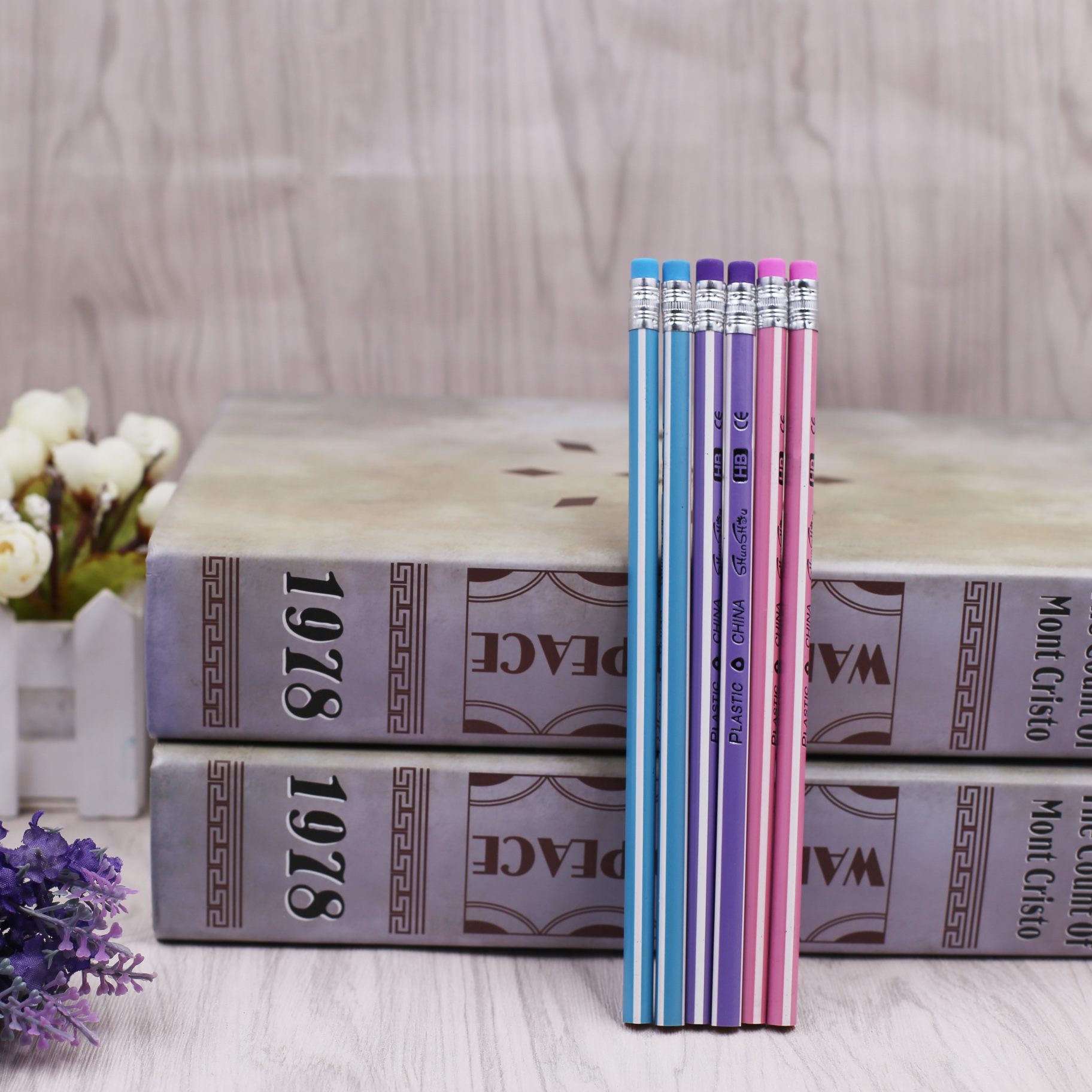 12 stk/parti hb god tegning slik farve tegneserie sød blyant papirvarer til kontor og skoleartikler