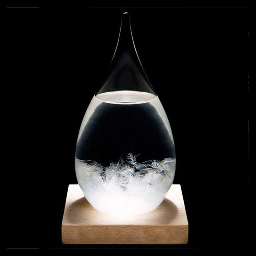 65 x 115mm minitransparante druppel stormglas water weer stormvoorspelling monitor fles barometer huisdecoratie
