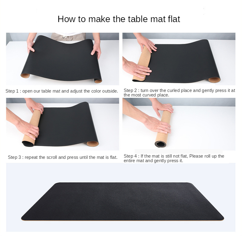 Alfombrilla de ratón de corcho Natural suave, alfombrilla de escritorio antiincrustante de PVC, impermeable, para teclado XXL, para escritorio de escritura,