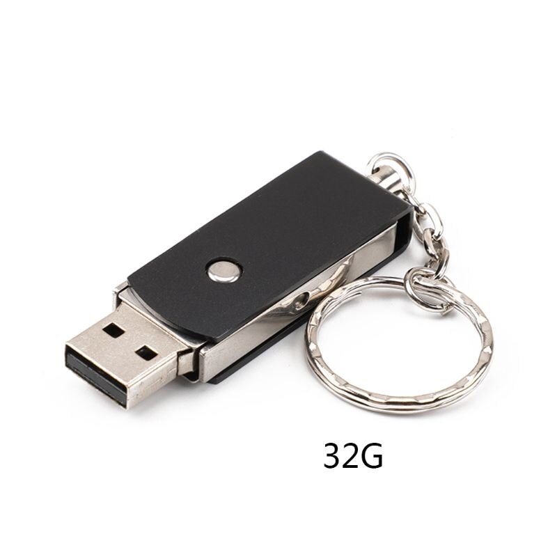 Rotary USB3.0 Interface U Disk Metal USB Flash Drive Memory Stick Swivel Pen Drive for Phone Tablet: 32G