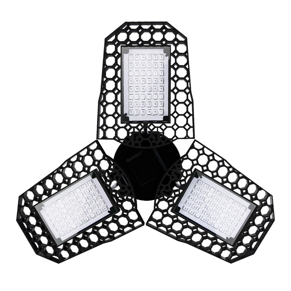 LED Plant Growth Light Red and Blue Spectrum 3-leaf Folding Plant Growing Light Lamp VJ