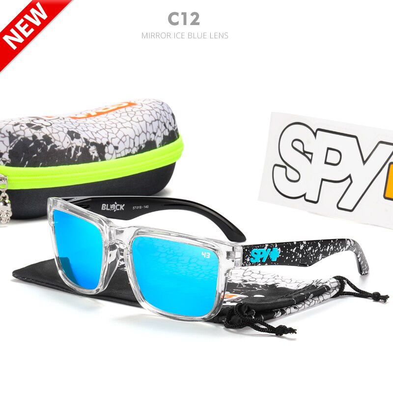 Roer Gepolariseerde Zonnebril Mannen Klassieke Vierkante Unisex Zonnebril Ken Block Met Originele Doos Gelukkig 43 Lense: C12