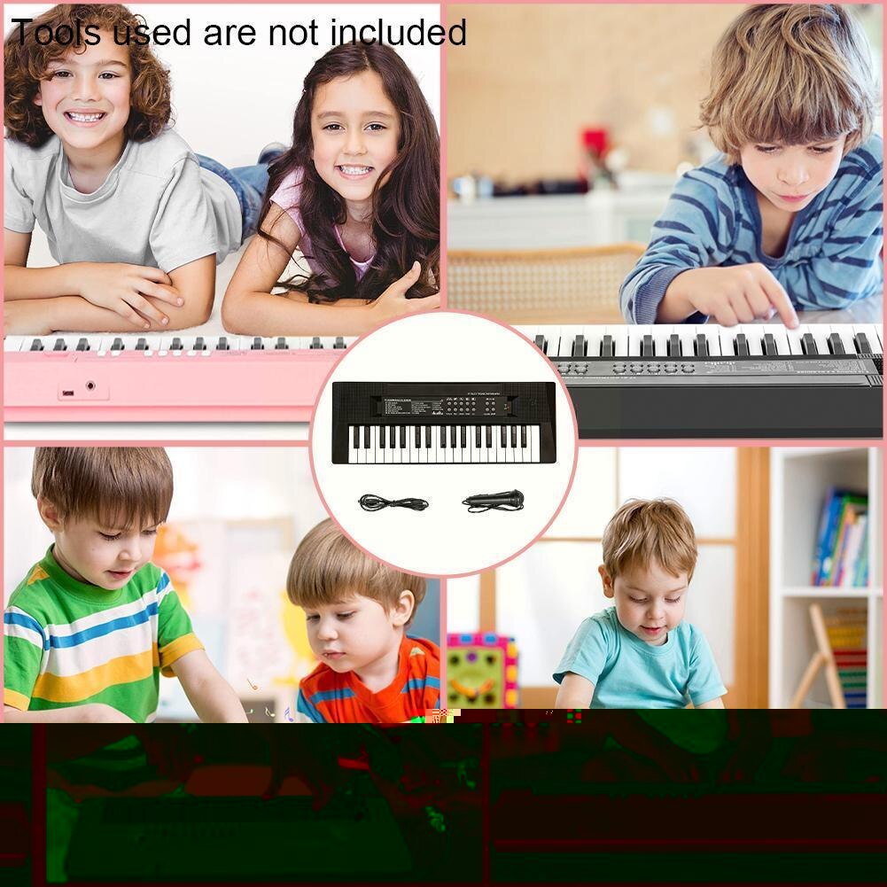 37 S Elektronische Board Piano Kinderen Orgel Met Digitale Board S Muziek Muzikale Verlichting Microfoon K6w7