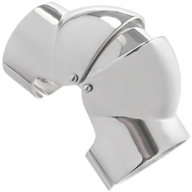 Armor Index Finger Joint Pure Silver Ring , High-end and Adjustable Ring for Men Ins