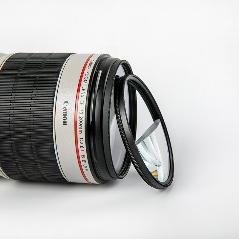 77mm Photographic Foreground Blurry Split Refractive Prism Split Focus Filter SLR Accessories