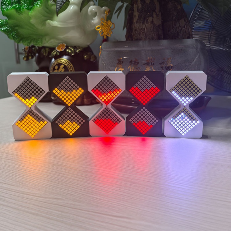 DIY Digitale Zandloper Timers Speelgoed LED Elektronische Zandloper Cyber Stijl Woondecoratie Verjaardag Kerstcadeau