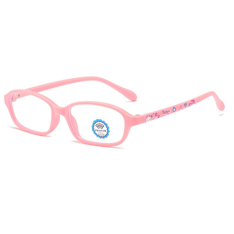 Montura óptica transparente para niños y niñas, gafas de Sol infantiles flexibles con prescripción, 8803: Pink