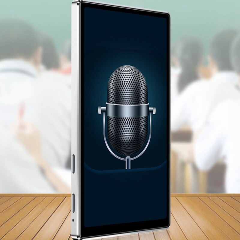 Muziekspeler ultradunne 4.0 inch kleur sn press  mp3 zinklegering bluetooth  mp4 videospeler met fm-radiofunctie