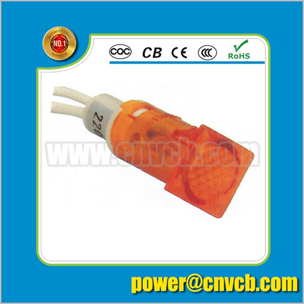 Luz indicadora de señalización de neón, luz piloto ZS93 de 12,5mm de alto plástico, 220v, 12 voltios