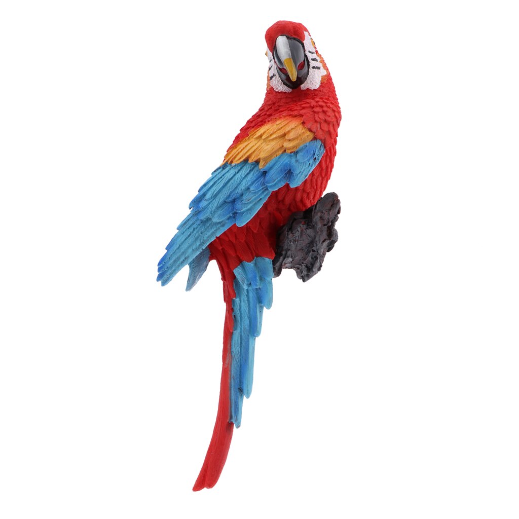 Papegaai Standbeeld Sculptuur Staande Op Takken Voor Patio Tuin Gazon En Natuur Liefhebbers Tropische Vogel Verzamelaars