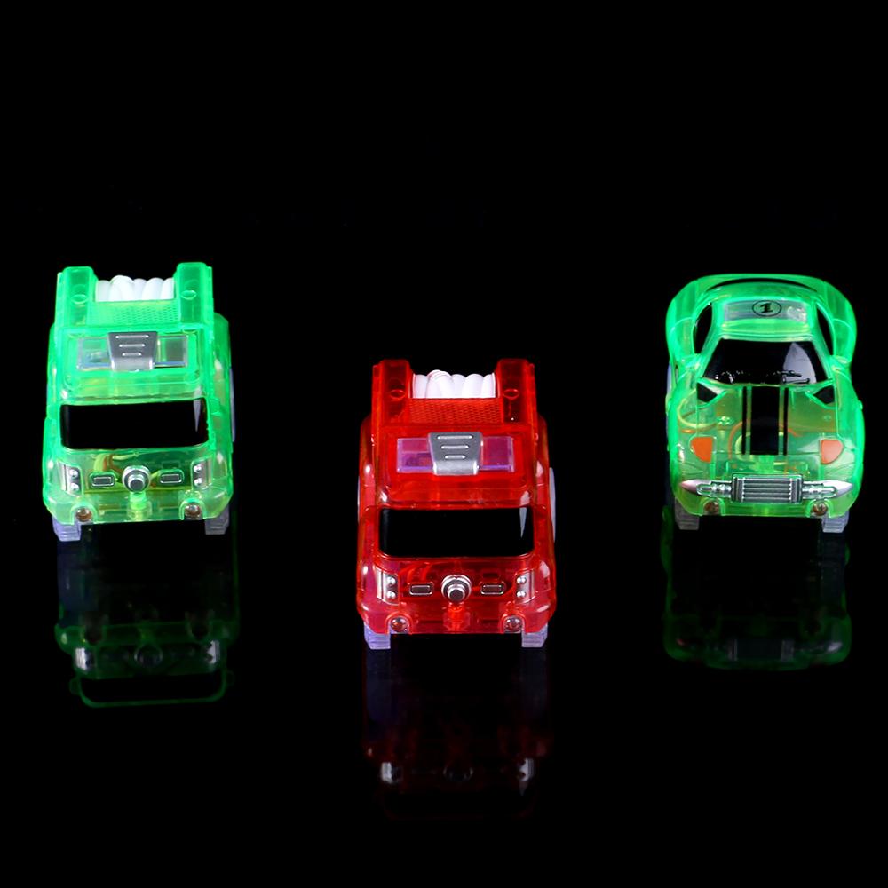 Electronics Car Track Toys 5 LED Flashing Lights Kids Boys Educational Christmas Birthday