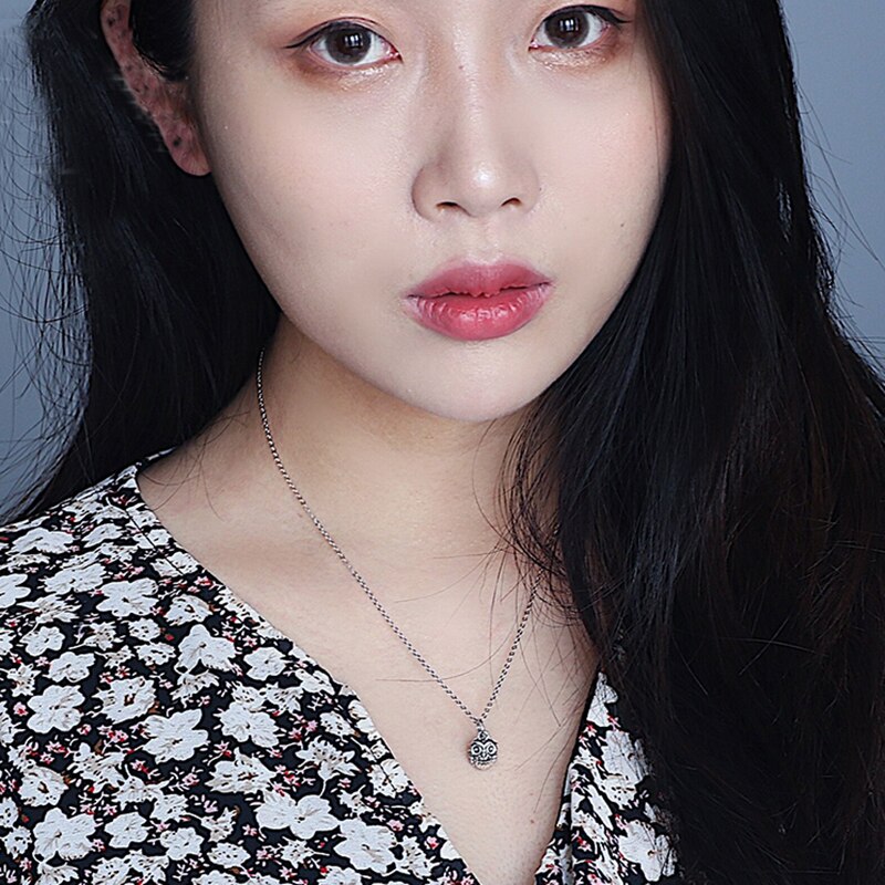 Balmora original 925 silberne 3d niedliche eulenanhänger für damen, mädchen, retro-punk-stil, exquisiter tieranhänger, schmuck ohne kette