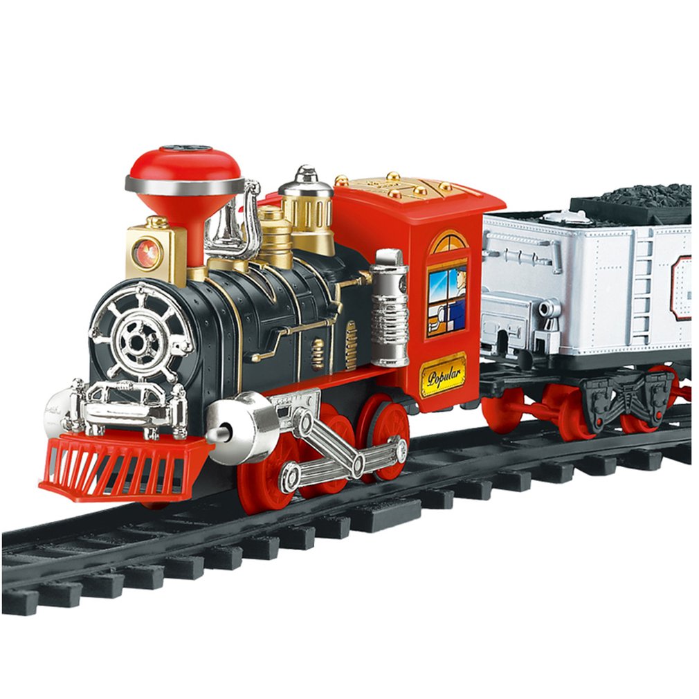 Elektrische Dynamische Stoom Rc Trein Set Simulatie Model Speelgoed Voor Kinderen Oplaadbare Kinderen Afstandsbediening Klassieke Speelgoed Set