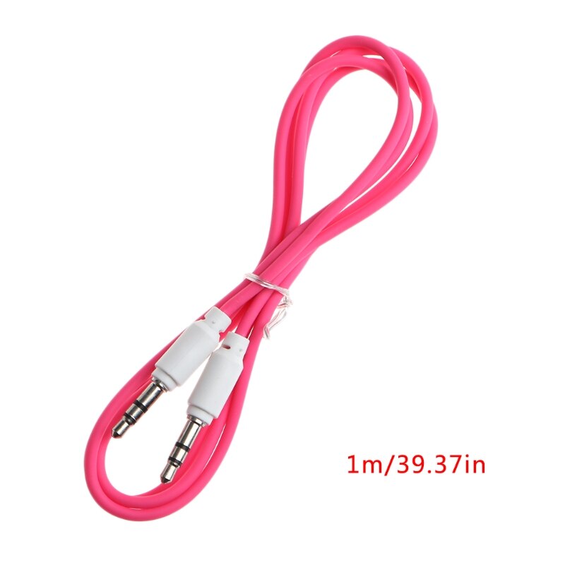 1m 3.5mm Jack Male To Male Audio Auxiliary Aux Cable For Car Stereo MP3 Phone W91F