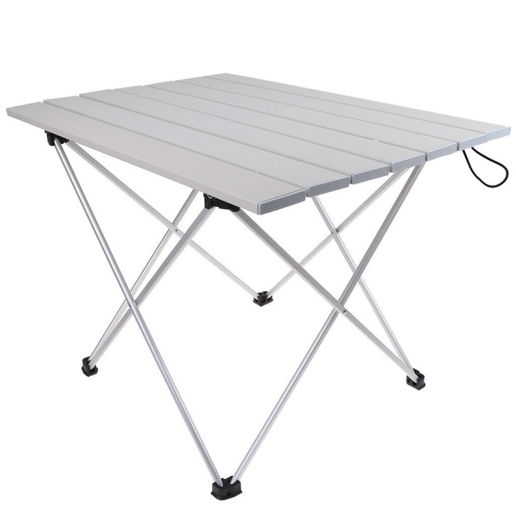 Outdoor Aluminium Foldable Picnic Camping Desk Table Ultralight Compact Size with Storage Pouch Indoor Outdoors Dinner Table