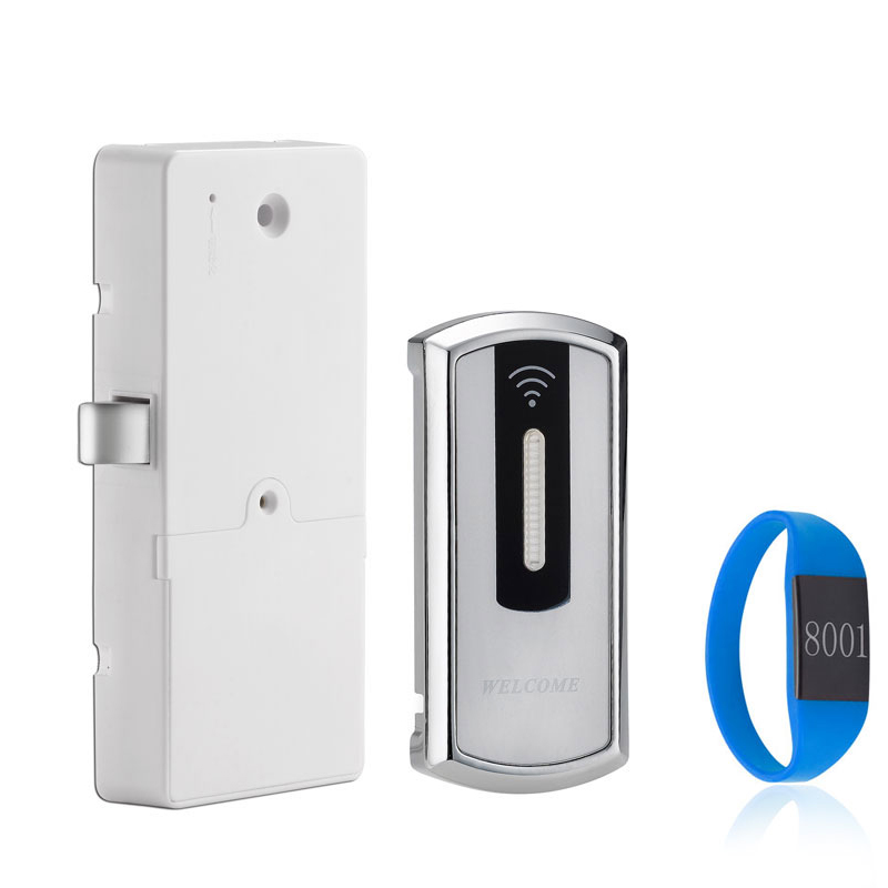 Fitness Gym Keyless 125kHz ID Card Cabinet Locker Lock: Gold