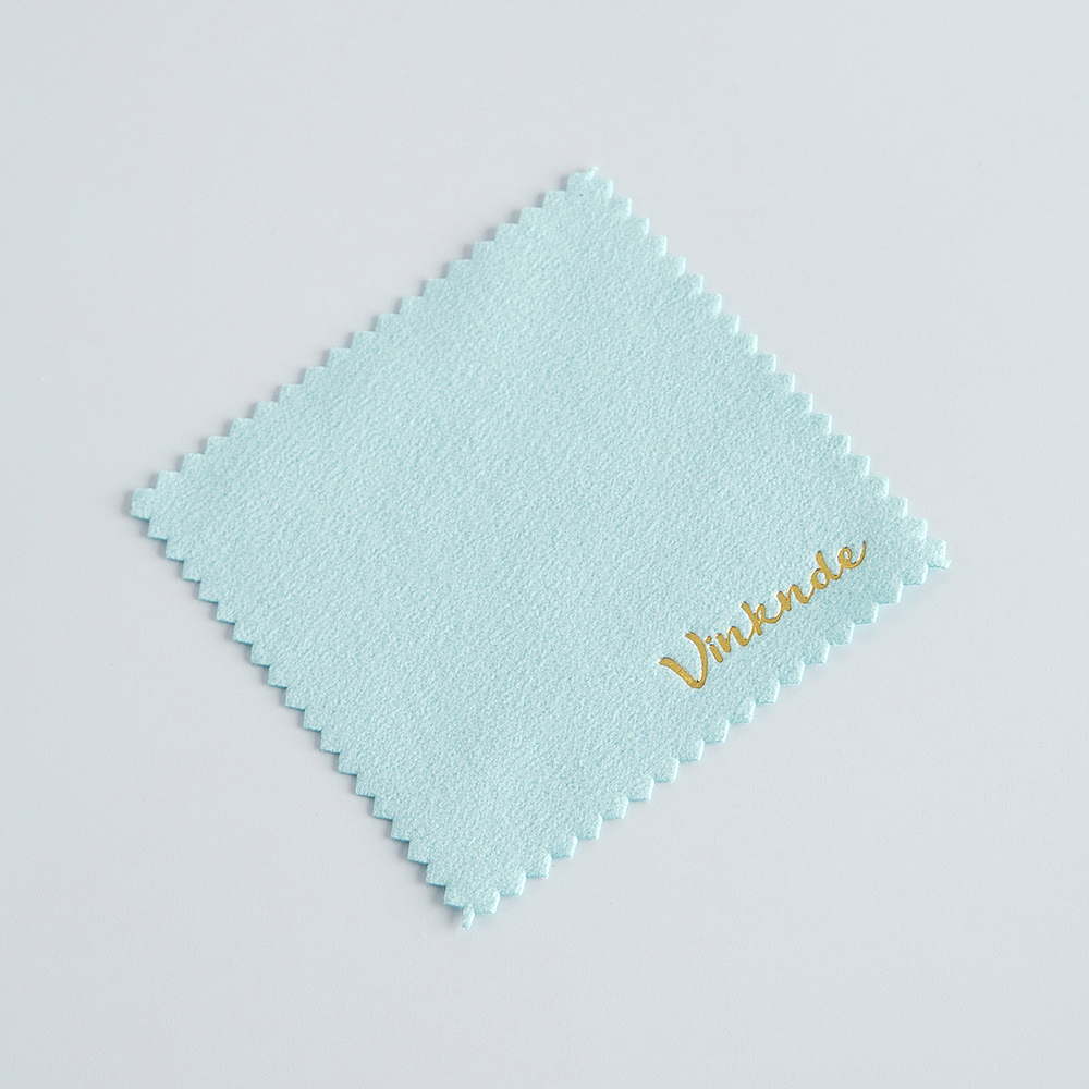 100 st. polerdukar, anpassad logotyp, silverrengöringsduk, mjuk, rengörande trasa, avtorkningsduk, silver, guld, smyckesverktyg: 45cm / Antik kopparpläterad