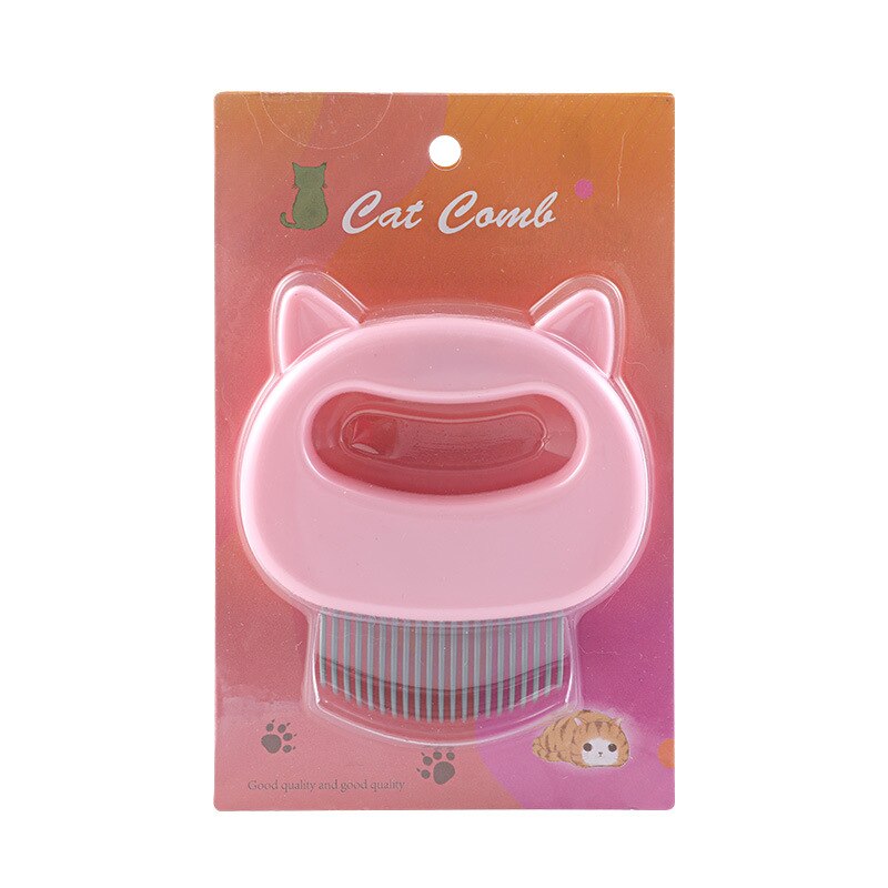 chat oreille coquille peigne animal chat noeud élastique mémoire flottant peigne à cheveux en forme de L peigne de nettoyage des cheveux